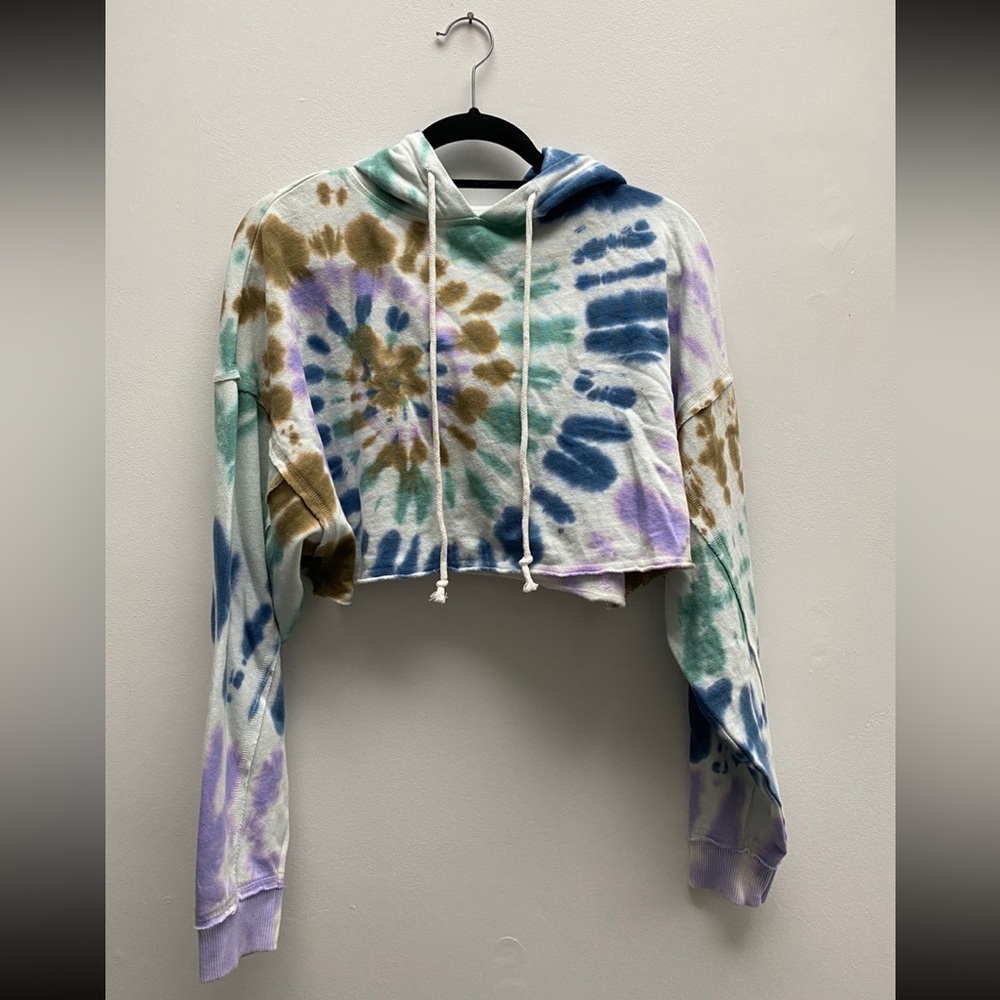 Aeropostale Tie-Dye Cropped Hoodie